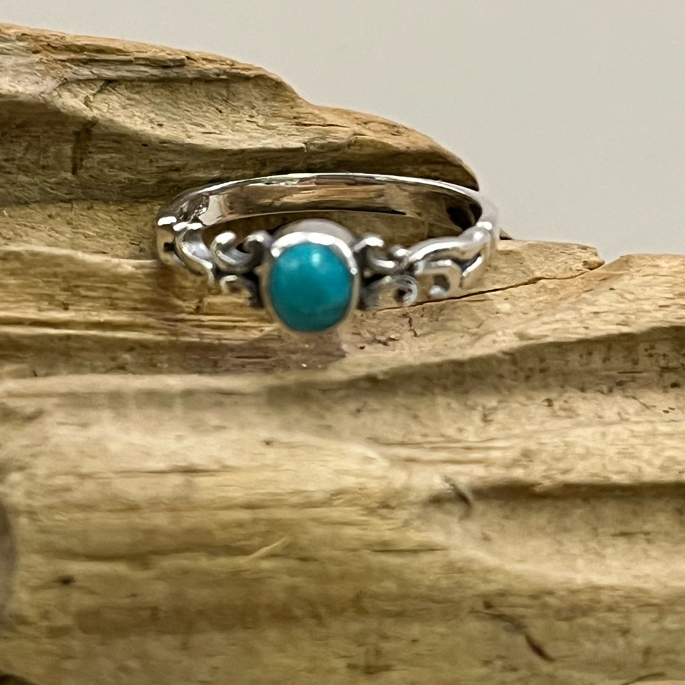 Sterling Silver and Turquoise Bohemian Ring